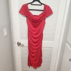 Amazon Ruched Red Dress